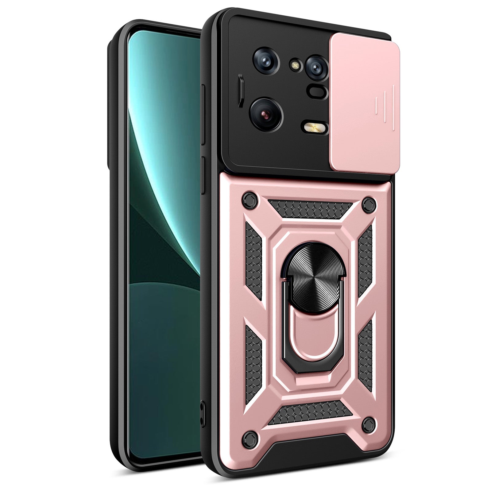 For Xiaomi 13 Pro 5G Ring Holder Kickstand Phone Case PC TPU Slide Camera Protector Back Cover For Xiaomi 13 Pro 5G Ring Holder Kickstand Phone Case PC TPU Slide Camera Protector Back Cover